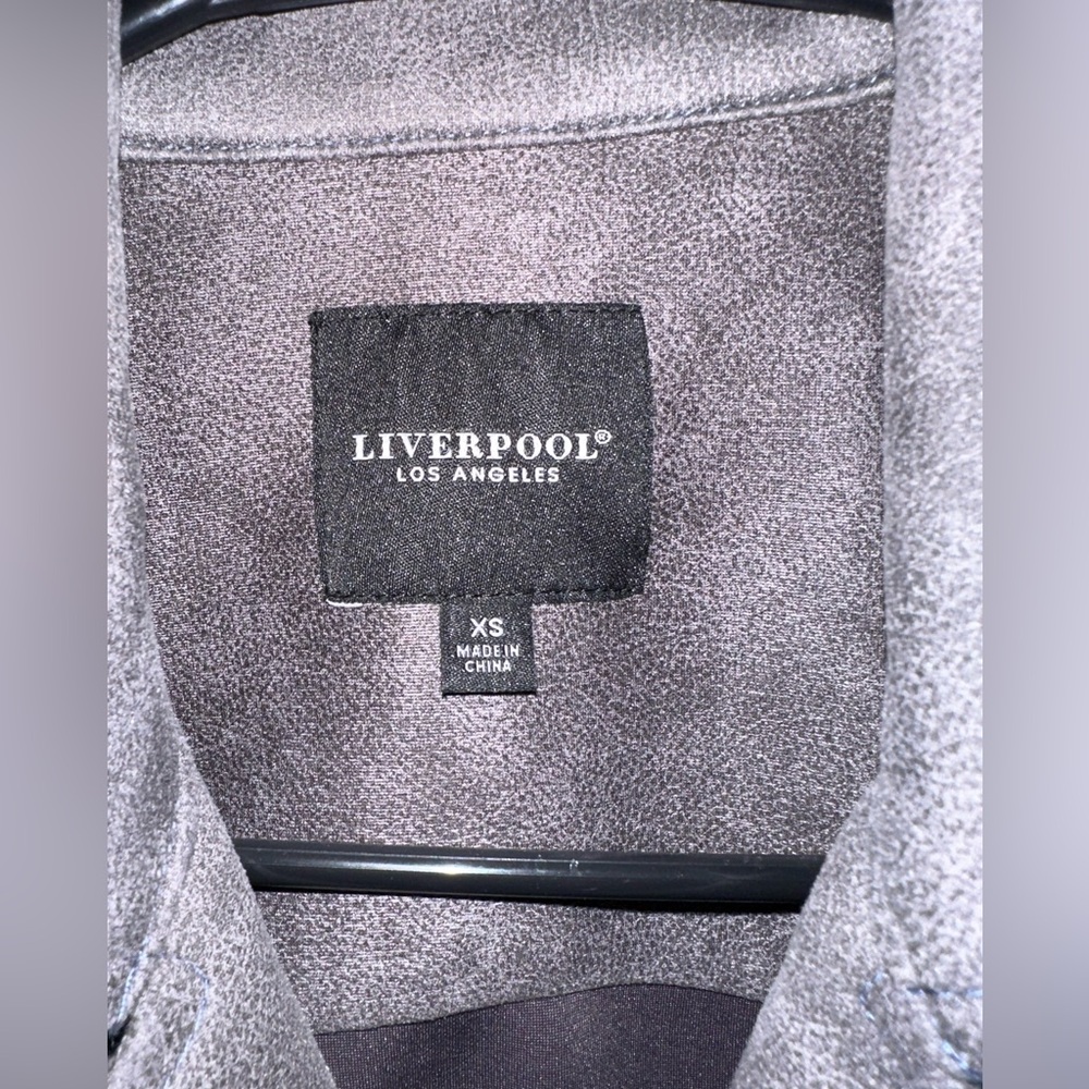 Liverpool Los Angeles Gray faux Suede Jacket - Picture 3 of 4